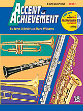 Accent on Achievement, Book 1 Alto Sax band method book cover Thumbnail